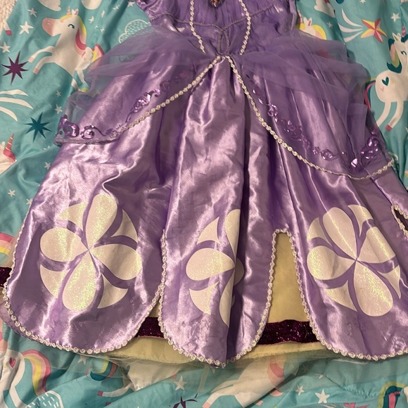 Sophia the First Disney Princess dress. Size 7/8. Full skirt, sparkles, lovely - Picture 5 of 6